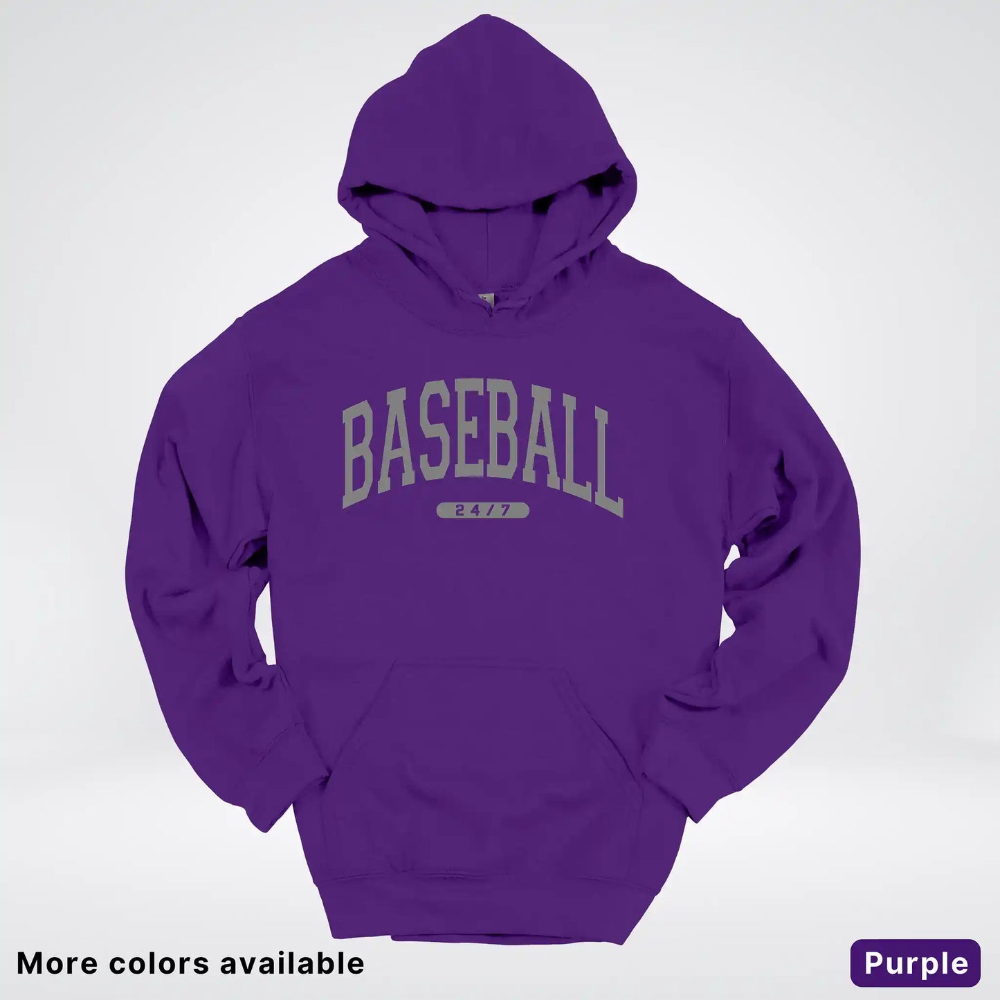 Baseball 24/7 – Gray Design - Hoodie