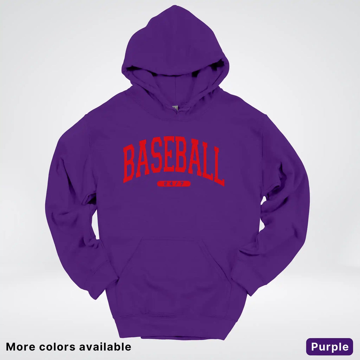 Baseball 24/7 – Red Design - Hoodie