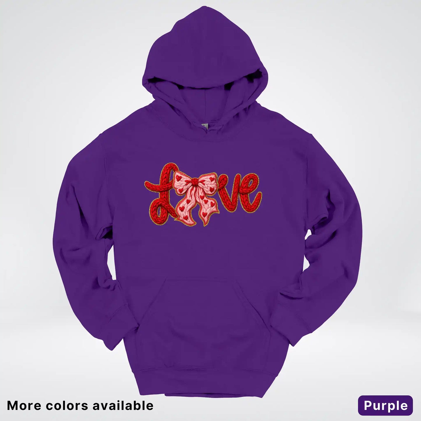 Love Bow Hook Yard Faux - Hoodie