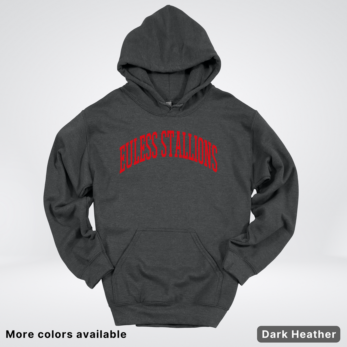 Euless Stallions – Classic Collegiate - Red Design - Hoodie