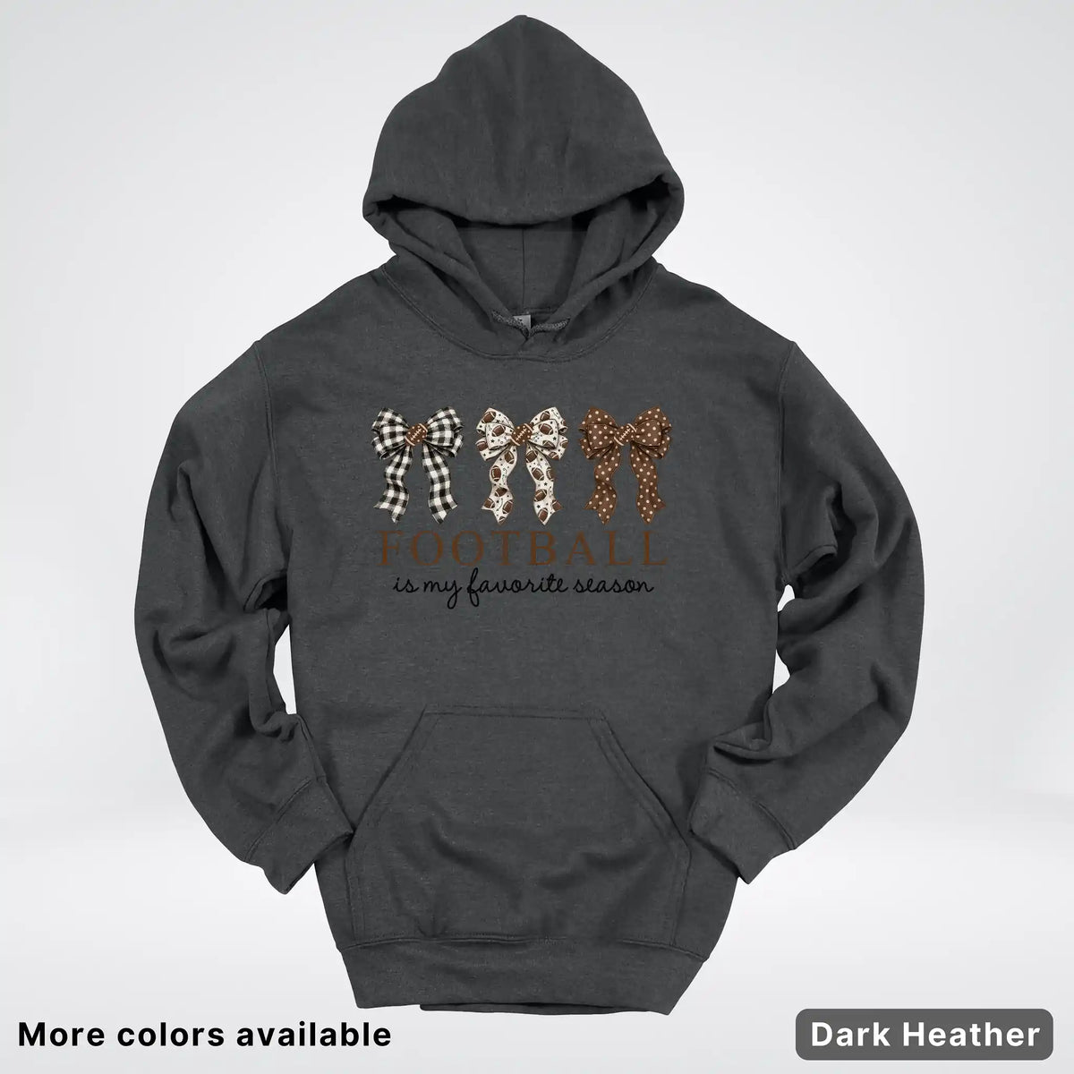 Football Is My Favorite Season – Game Day Bow - Hoodie