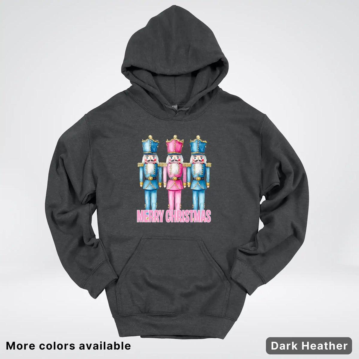 Merry Christmas Pastel Nutcrackers Hoodie