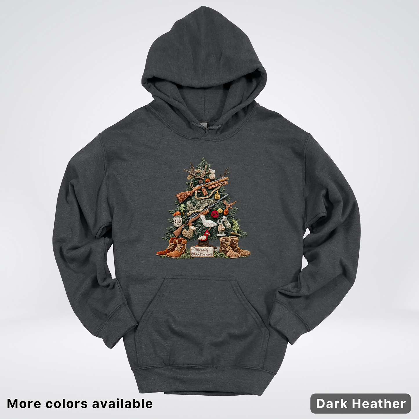 Rustic Holiday Tree & Boots (Hook Yard Faux) - Hoodie