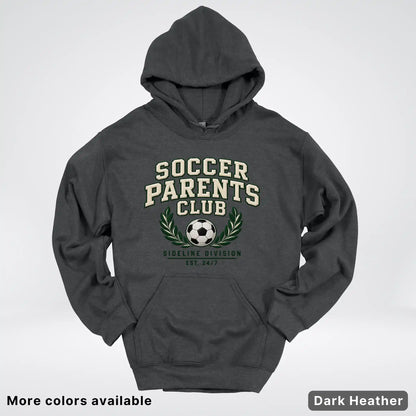 Soccer Parents Club Faux Embroidery Sideline Hoodie