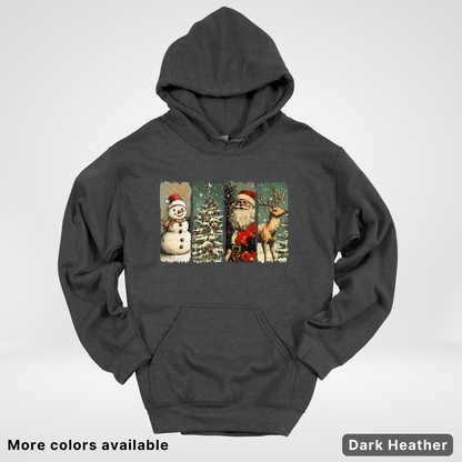 Classic Christmas Strip Art - Hoodie