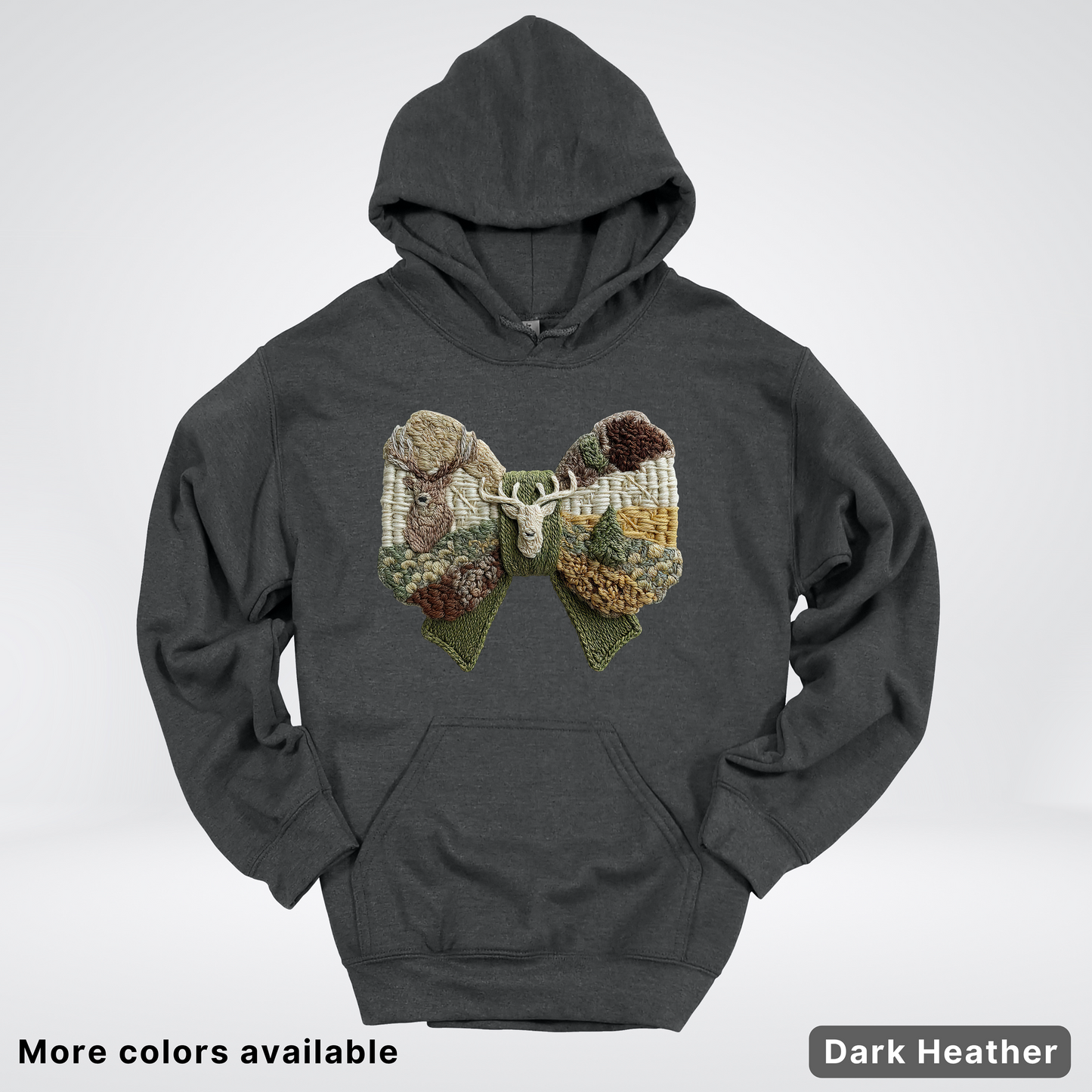 Rocking Horse Holiday Bow – Hook Yard Faux Look - Hoodie