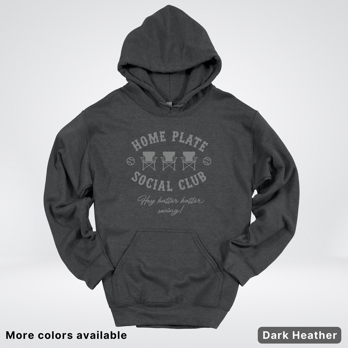 Home Plate Social Club – Gray Design - Hoodie
