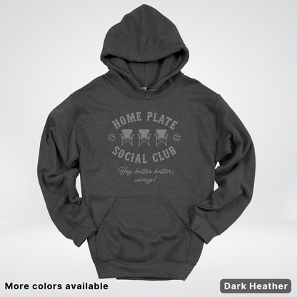 Home Plate Social Club – Gray Design - Hoodie
