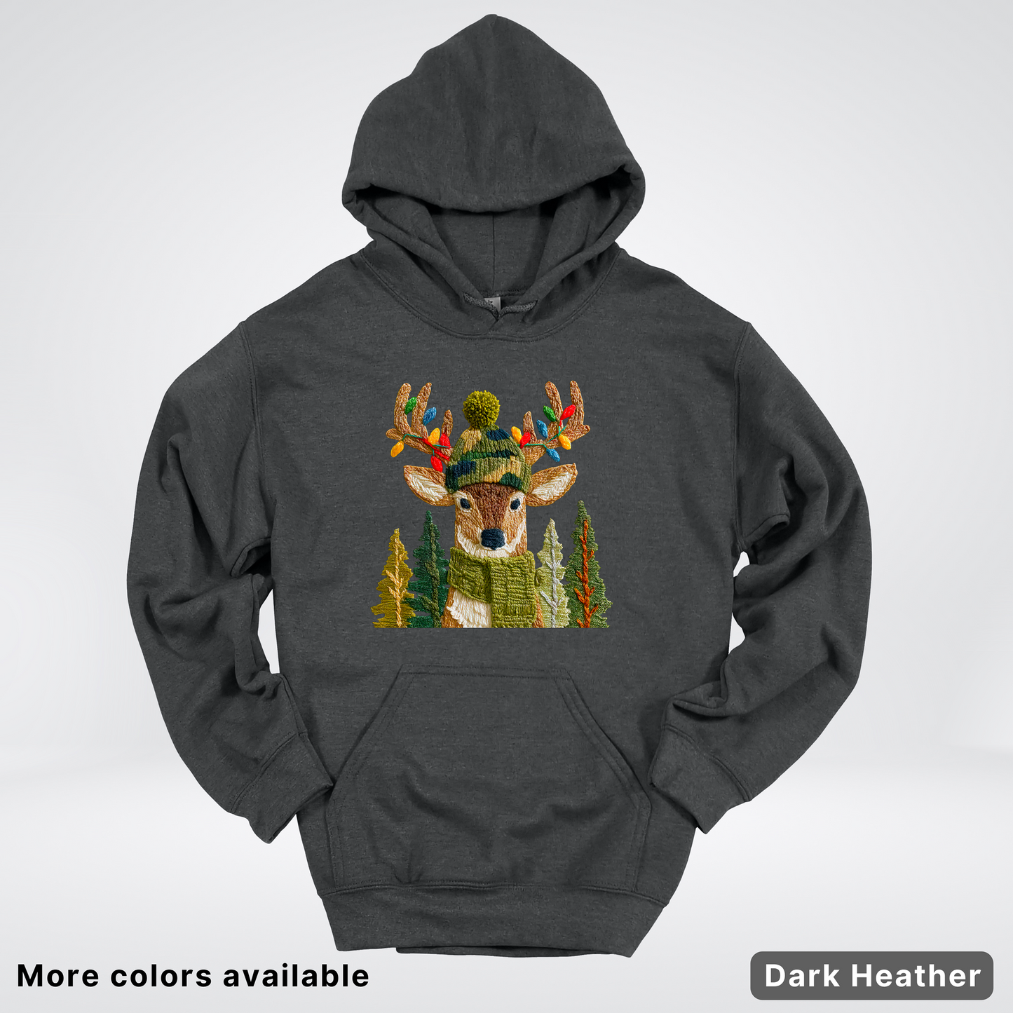 Ornament Antler Reindeer Hook Yard Faux - Hoodie
