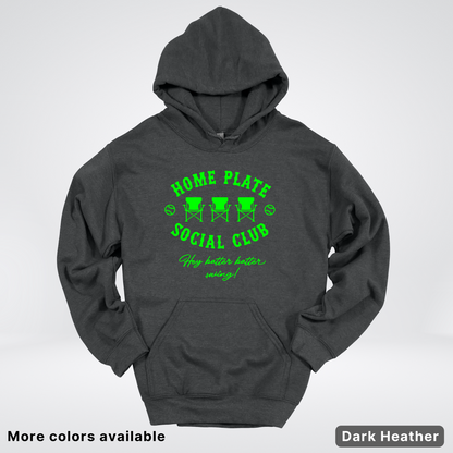 Home Plate Social Club – Green Design - Hoodie