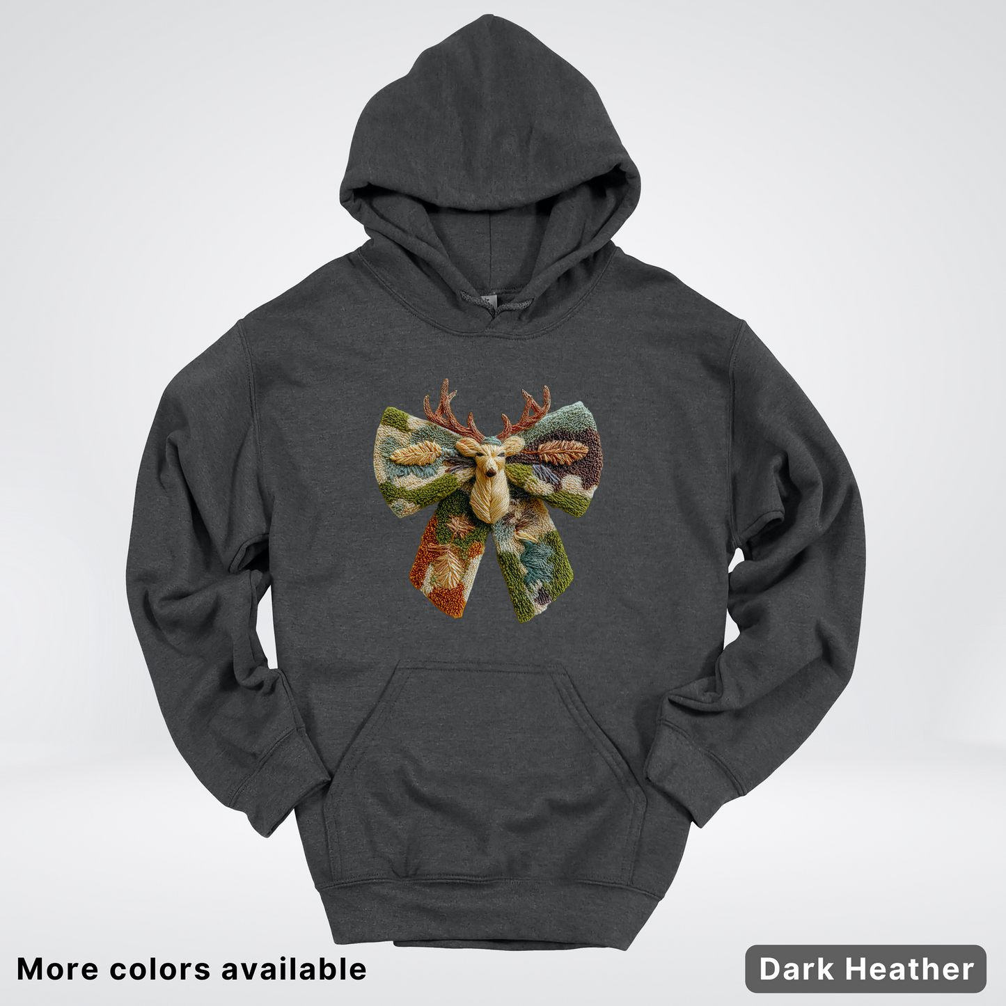 Neutral Woodland Bow Hook Yard Faux - Hoodie
