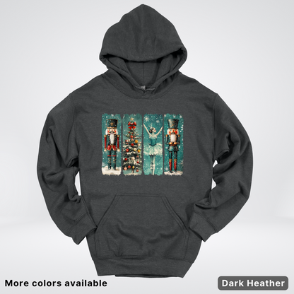 Vintage Nutcracker Ballet Panel - Hoodie