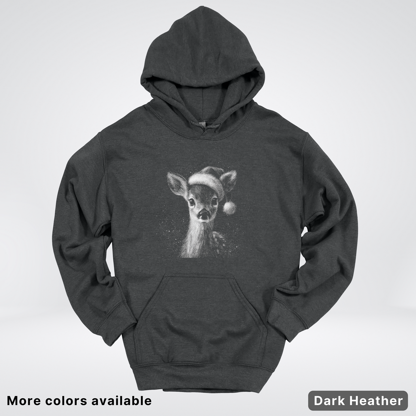 Vintage Christmas Deer - Hoodie