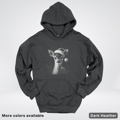 Vintage Christmas Deer - Hoodie