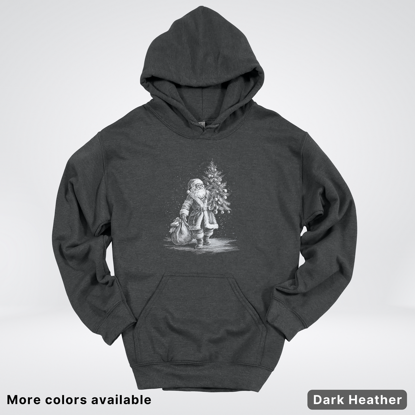 Vintage Santa with Christmas Tree - Hoodie
