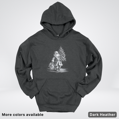 Vintage Santa with Christmas Tree - Hoodie