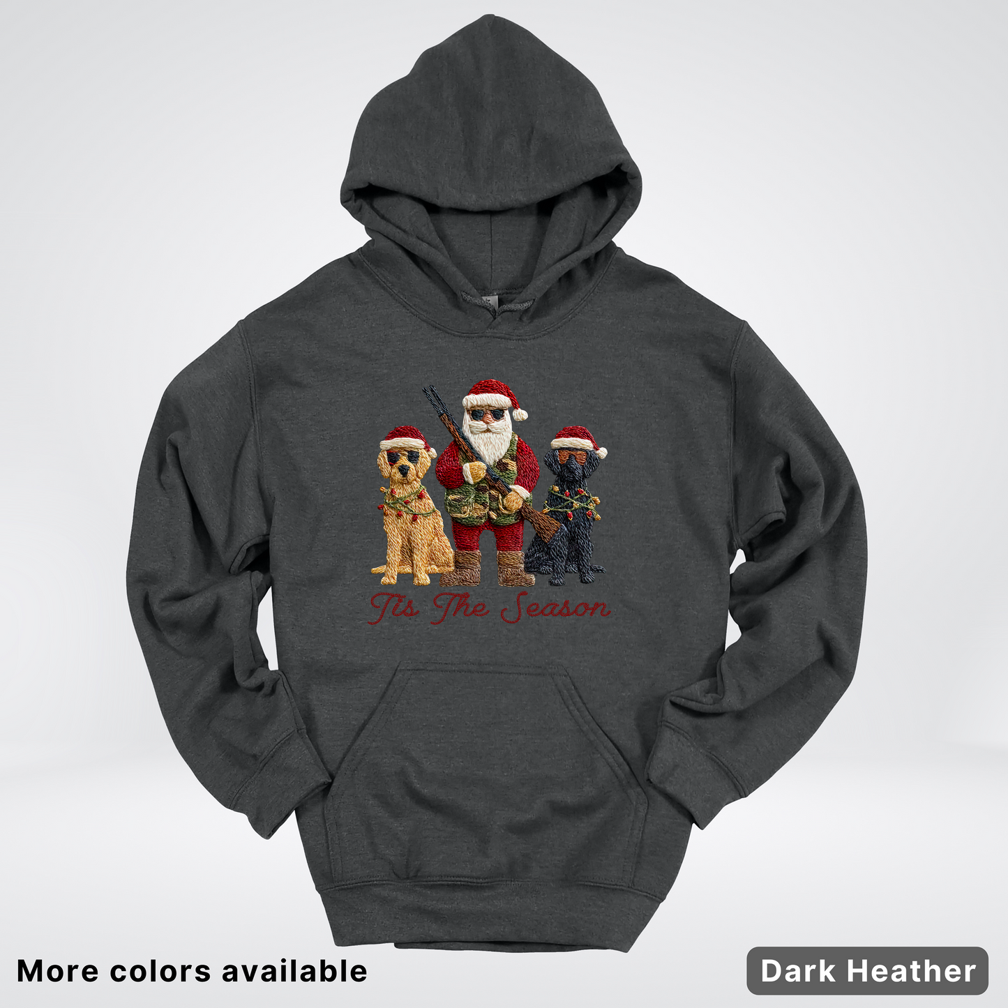 Tis The Season Hunting Santa Hook Yard Faux Hodie - Hoodie