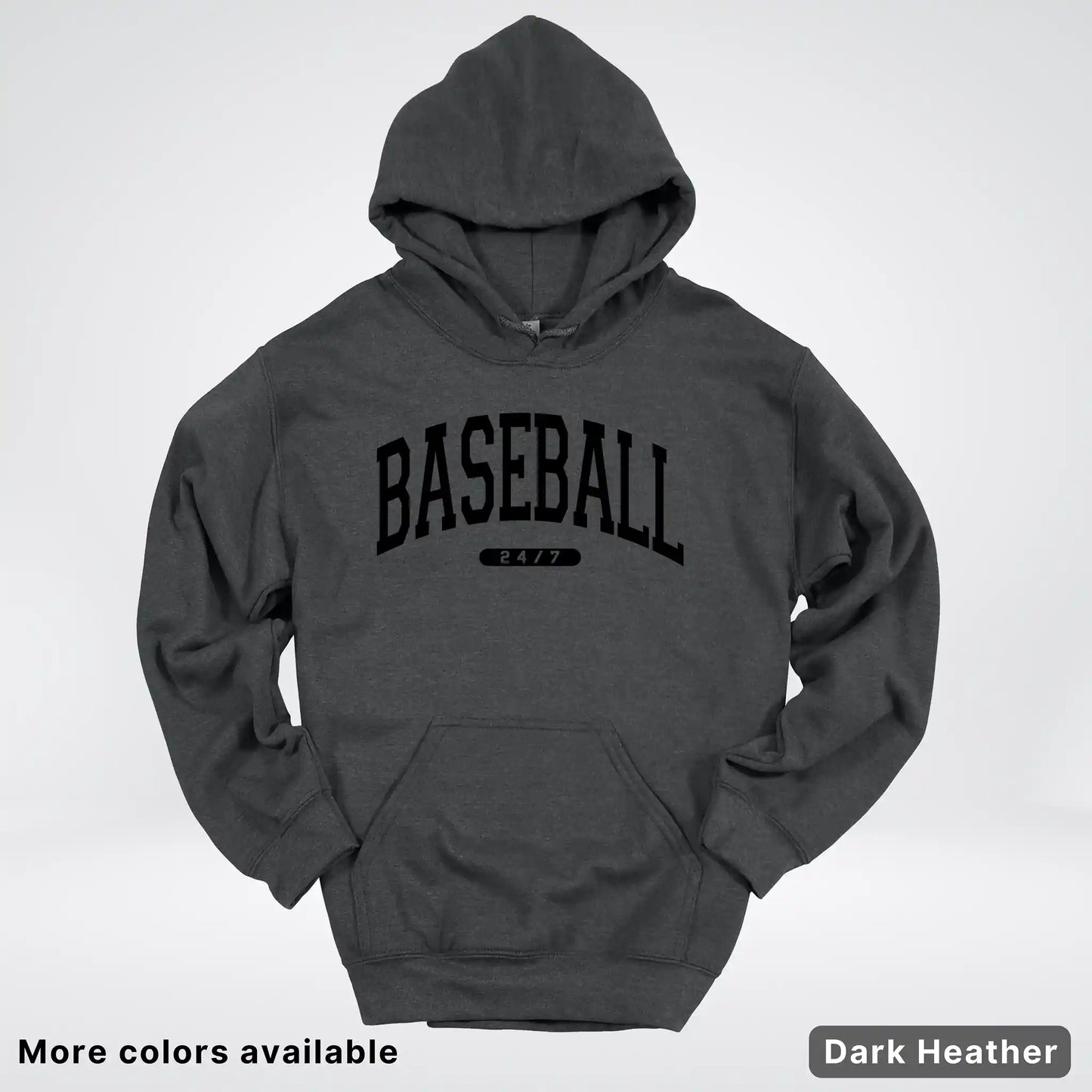 Baseball 24/7 – Black Design - Hoodie