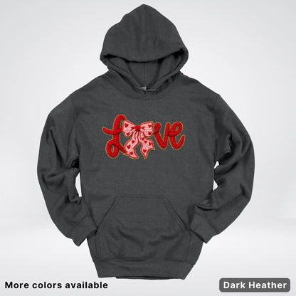 Love Bow Hook Yard Faux - Hoodie