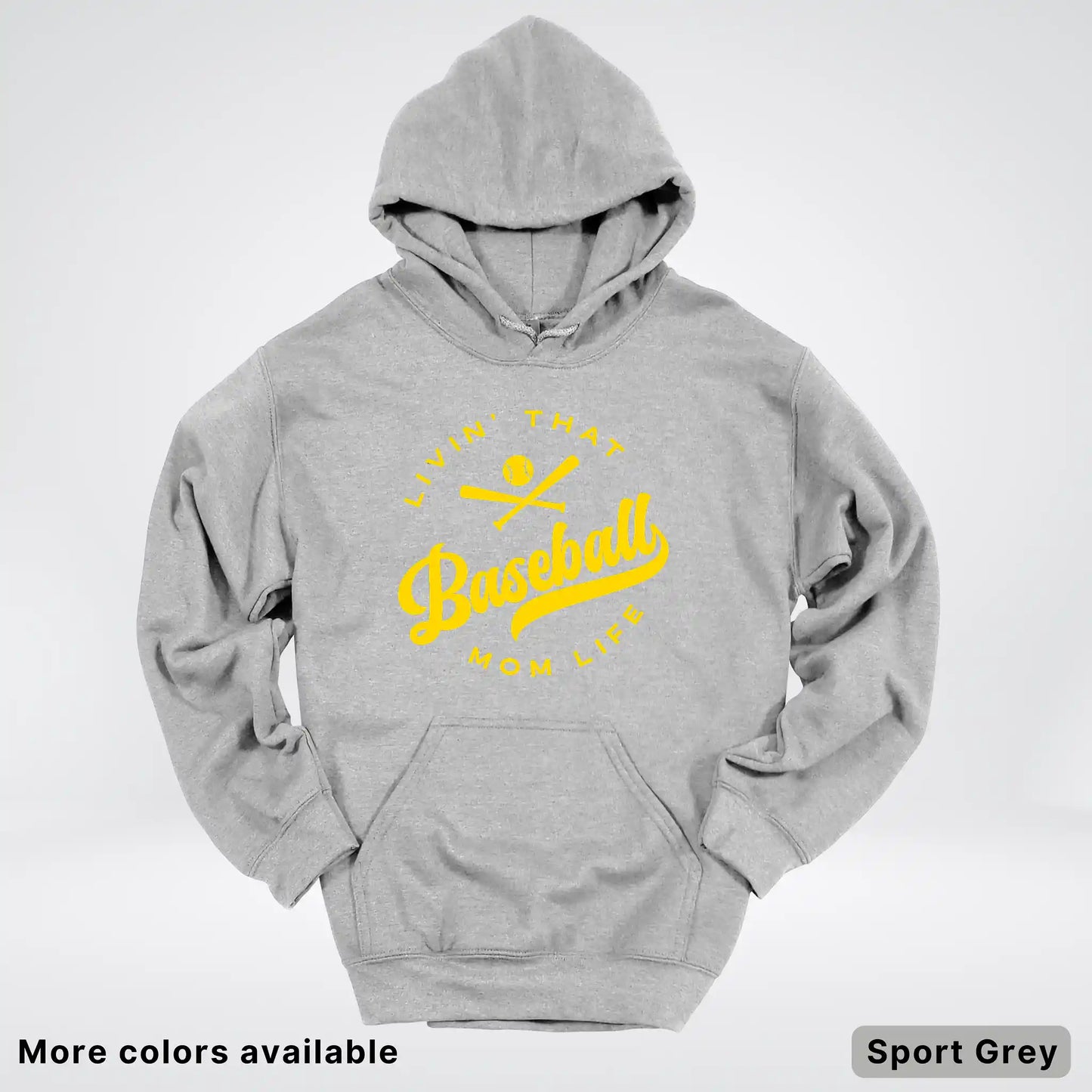 Livin' That Baseball Mom Life - Gold Design - Hoodie