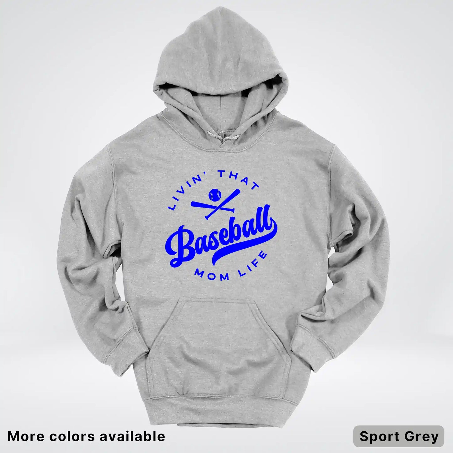 Livin' That Baseball Mom Life - Blue Design - Hoodie