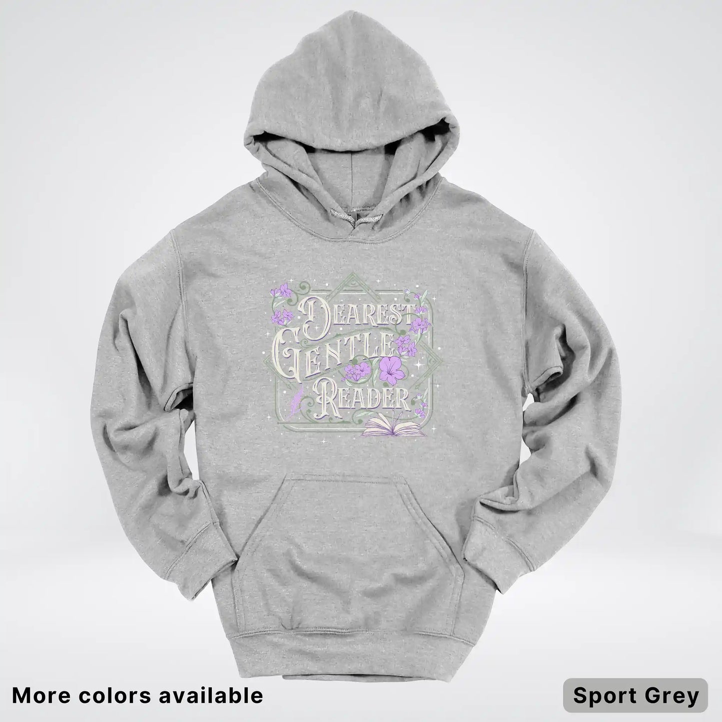 Dearest Gentle Reader – Vintage Floral Book Lover Graphic - Hoodie