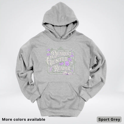 Dearest Gentle Reader – Vintage Floral Book Lover Graphic - Hoodie