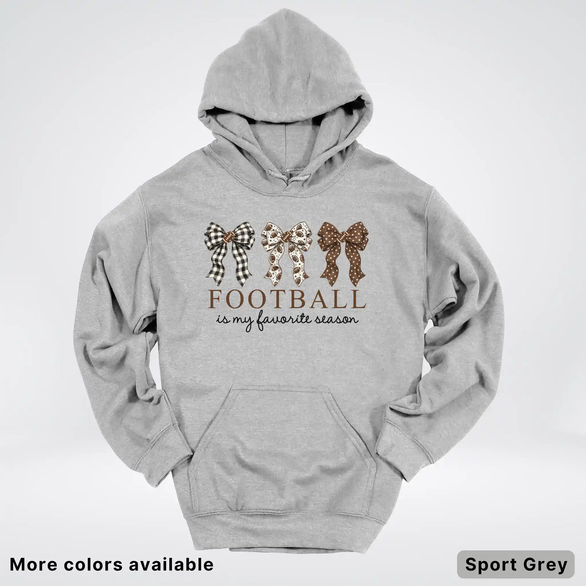 Football Is My Favorite Season – Game Day Bow - Hoodie