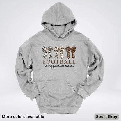 Football Is My Favorite Season – Game Day Bow - Hoodie
