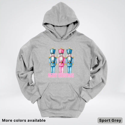 Merry Christmas Pastel Nutcrackers Hoodie