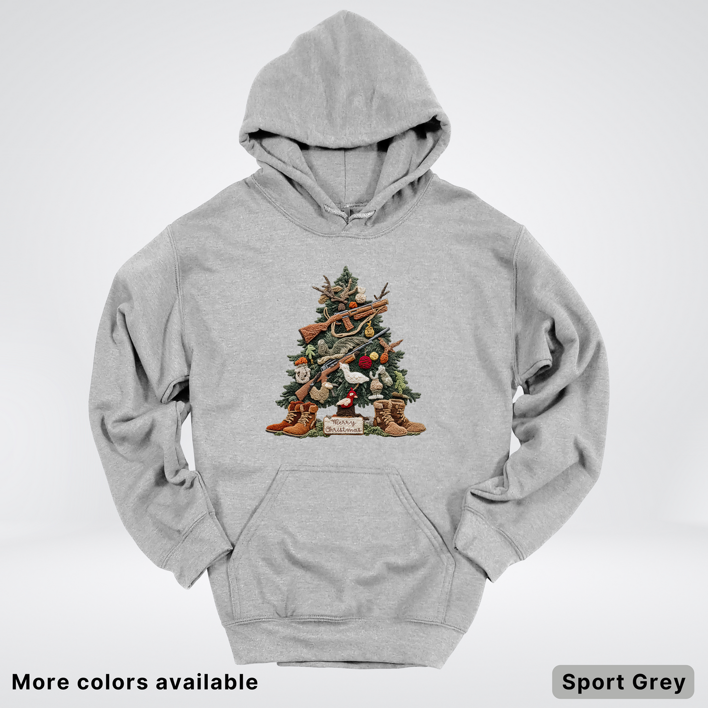 Rustic Holiday Tree & Boots (Hook Yard Faux) - Hoodie