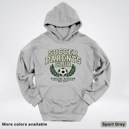 Soccer Parents Club Faux Embroidery Sideline Hoodie