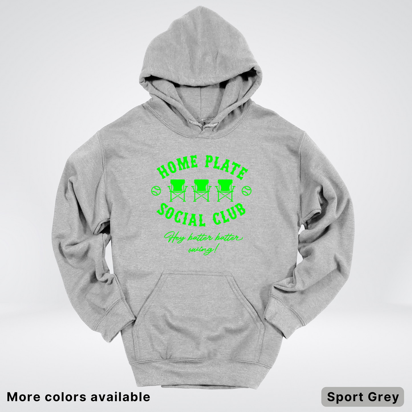 Home Plate Social Club – Green Design - Hoodie