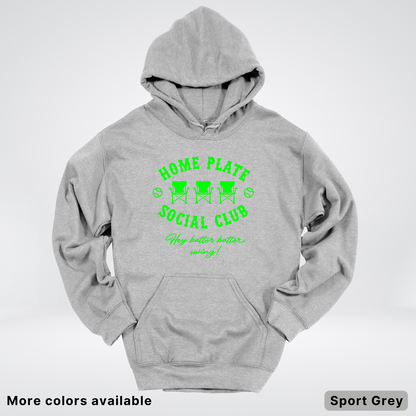 Home Plate Social Club – Green Design - Hoodie