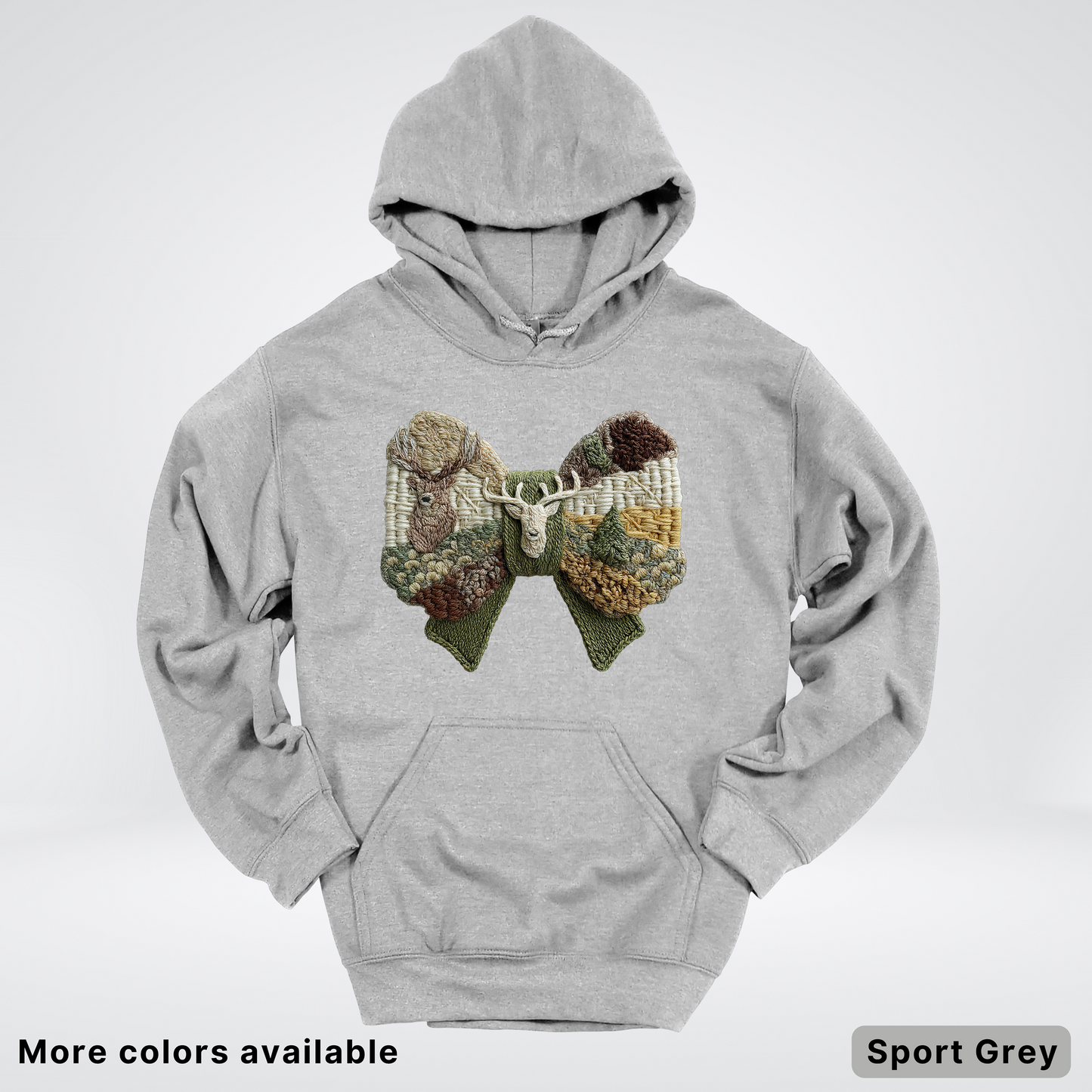 Rocking Horse Holiday Bow – Hook Yard Faux Look - Hoodie