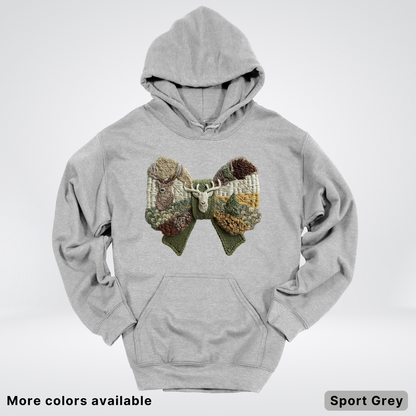 Rocking Horse Holiday Bow – Hook Yard Faux Look - Hoodie