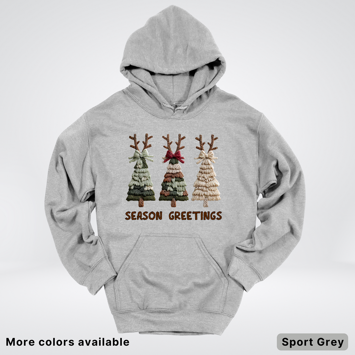 Rustic Christmas Tree Trio (Hook Yard Faux Look) - Hoodie