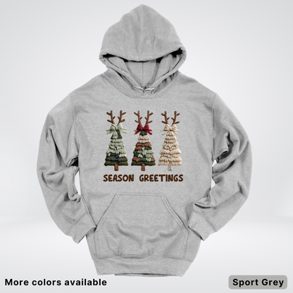 Rustic Christmas Tree Trio (Hook Yard Faux Look) - Hoodie