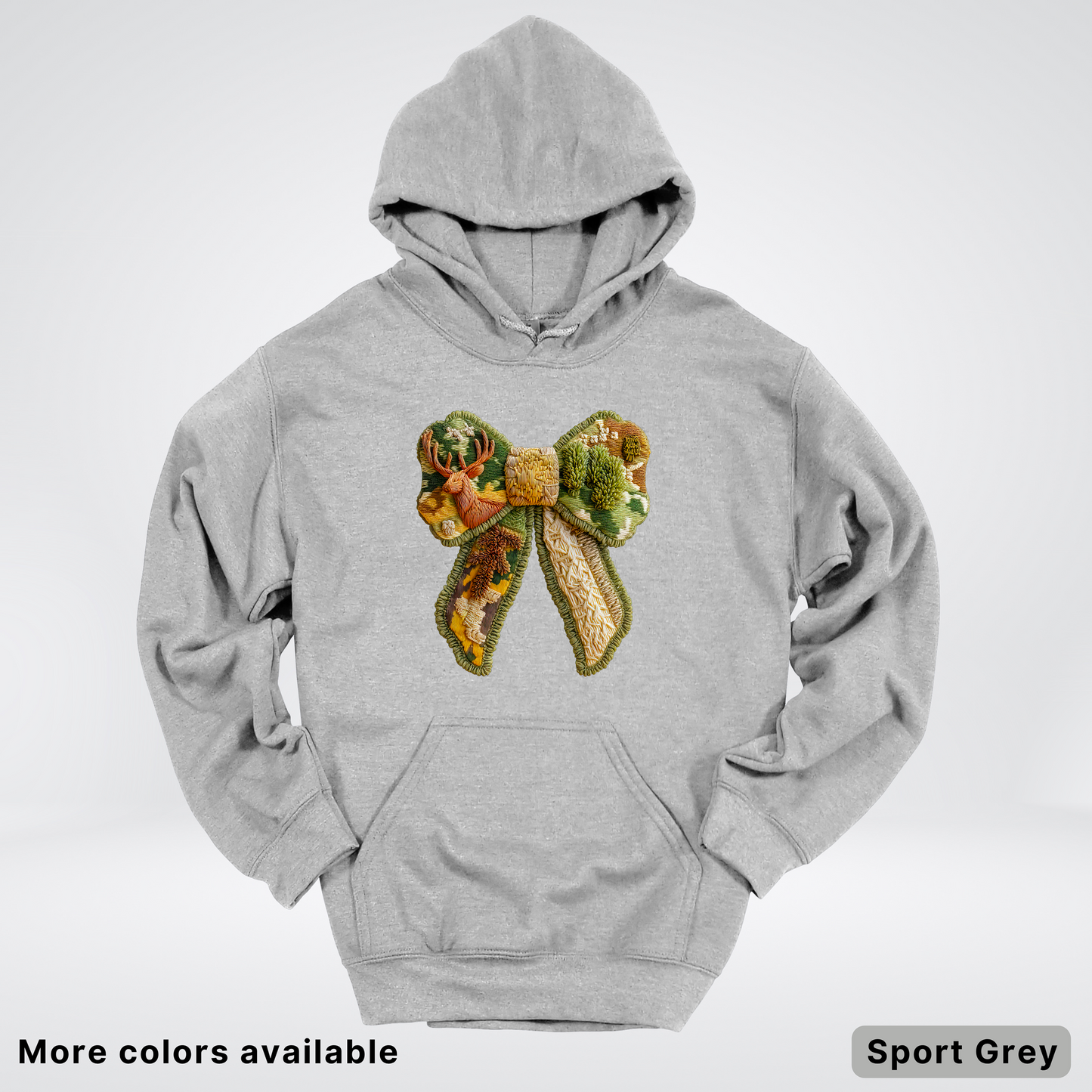 Forest Berry Bow Hook Yard Faux Look - Hoodie