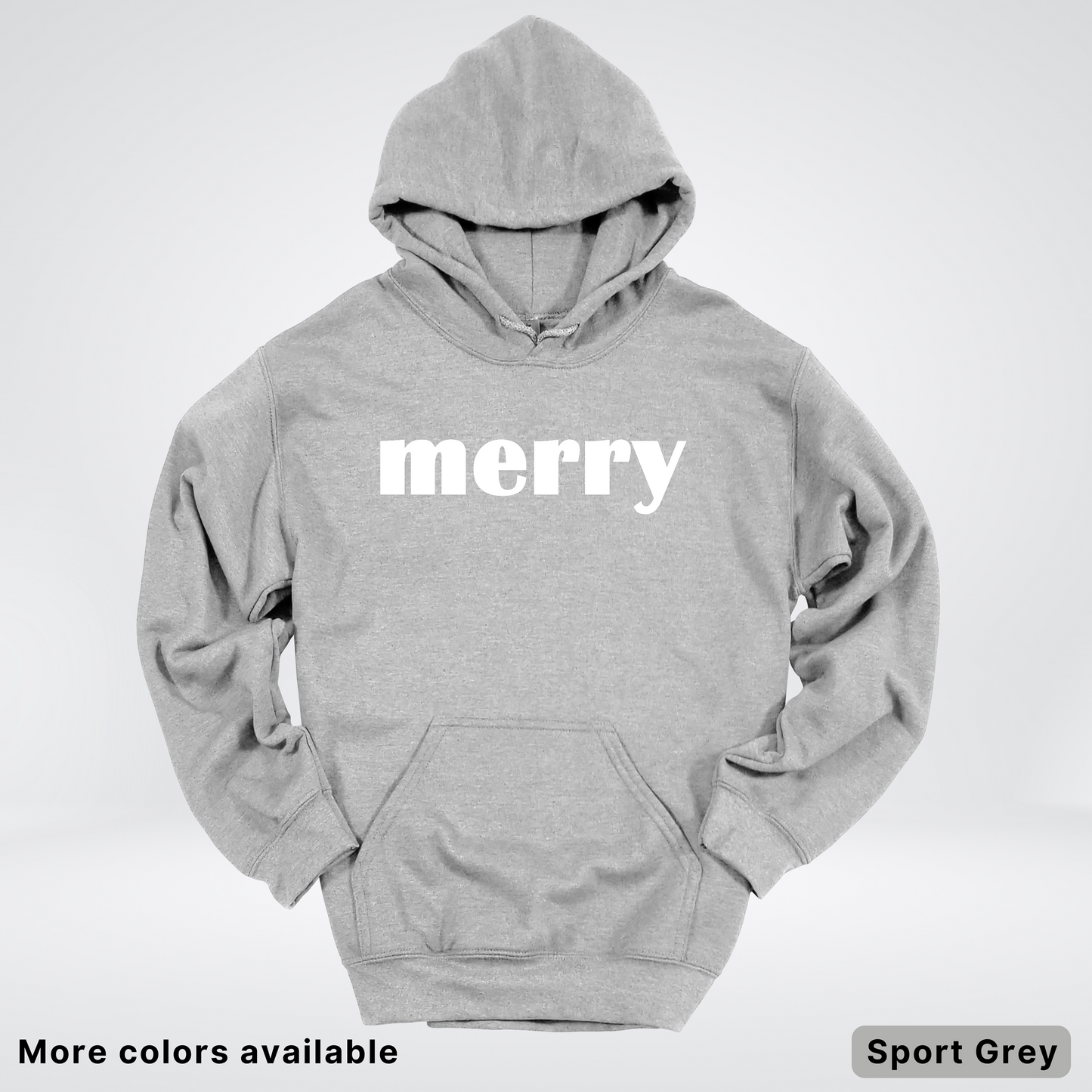 Merry - White Design - Hoodie