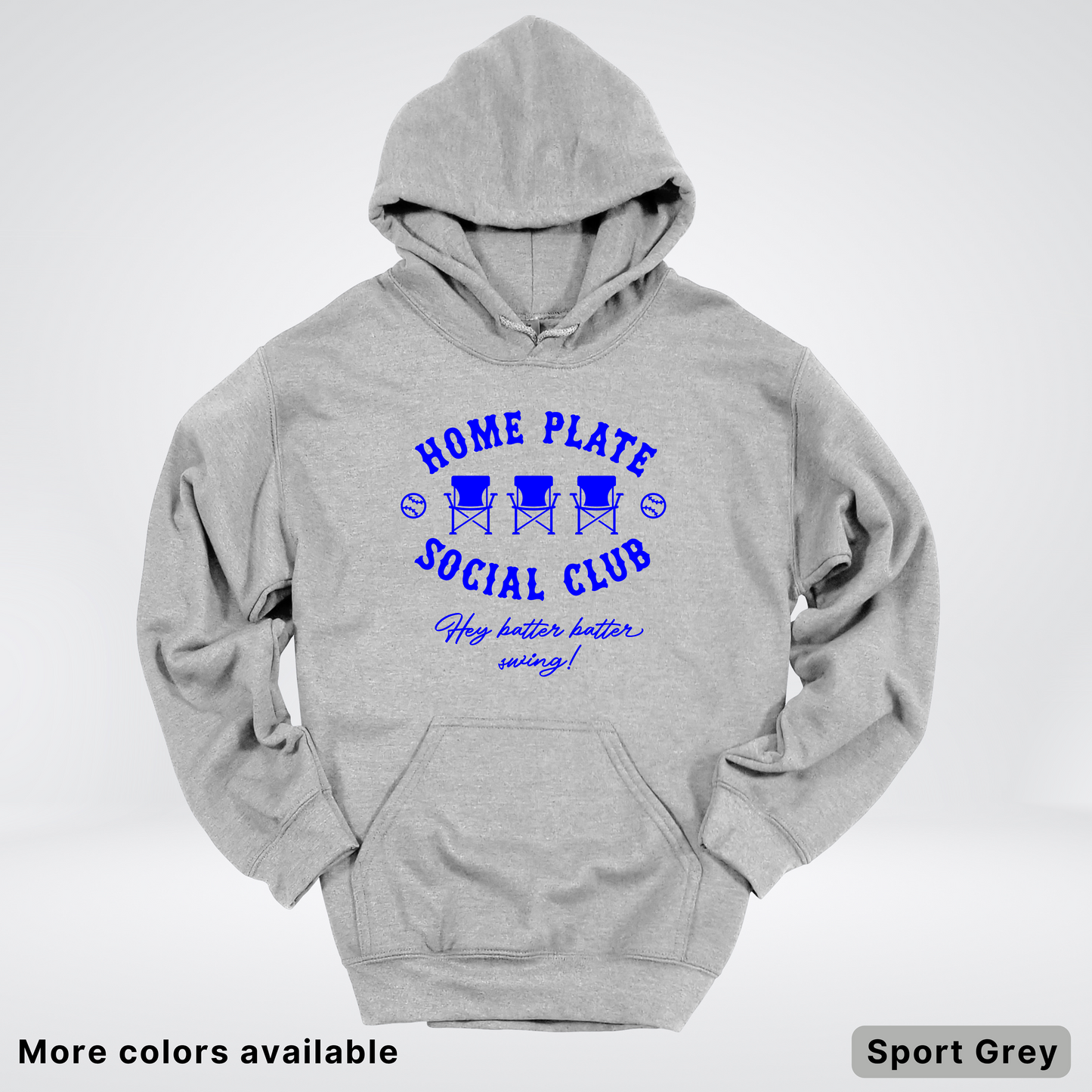 Home Plate Social Club – Blue Design - Hoodie