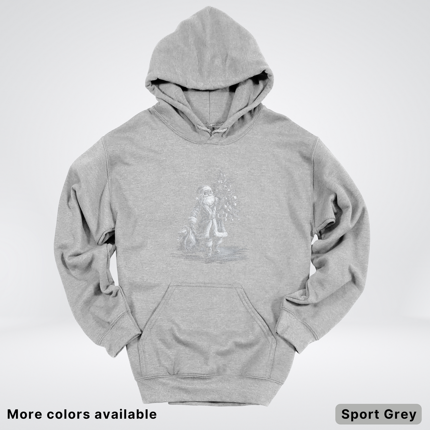 Vintage Santa with Christmas Tree - Hoodie