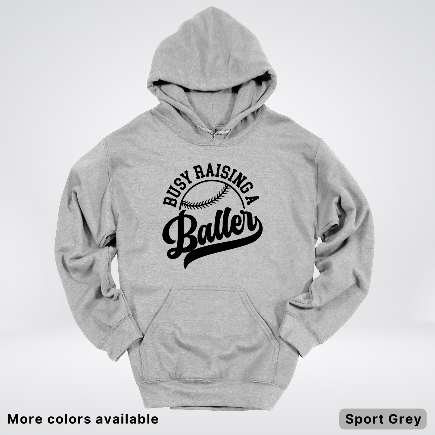 Busy Raising A Baller - Black Design - Hoodie