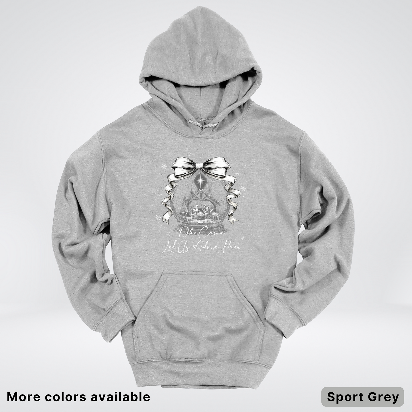 Oh Come Let Us Adore Him Nativity - Hoodie