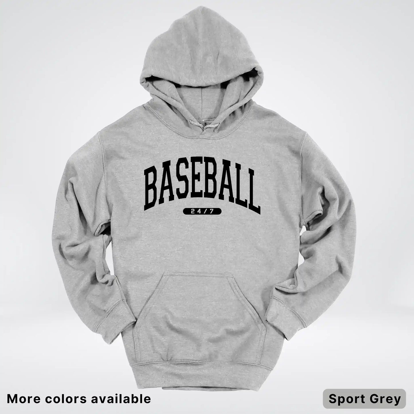 Baseball 24/7 – Black Design - Hoodie