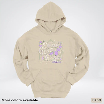 Dearest Gentle Reader – Vintage Floral Book Lover Graphic - Hoodie
