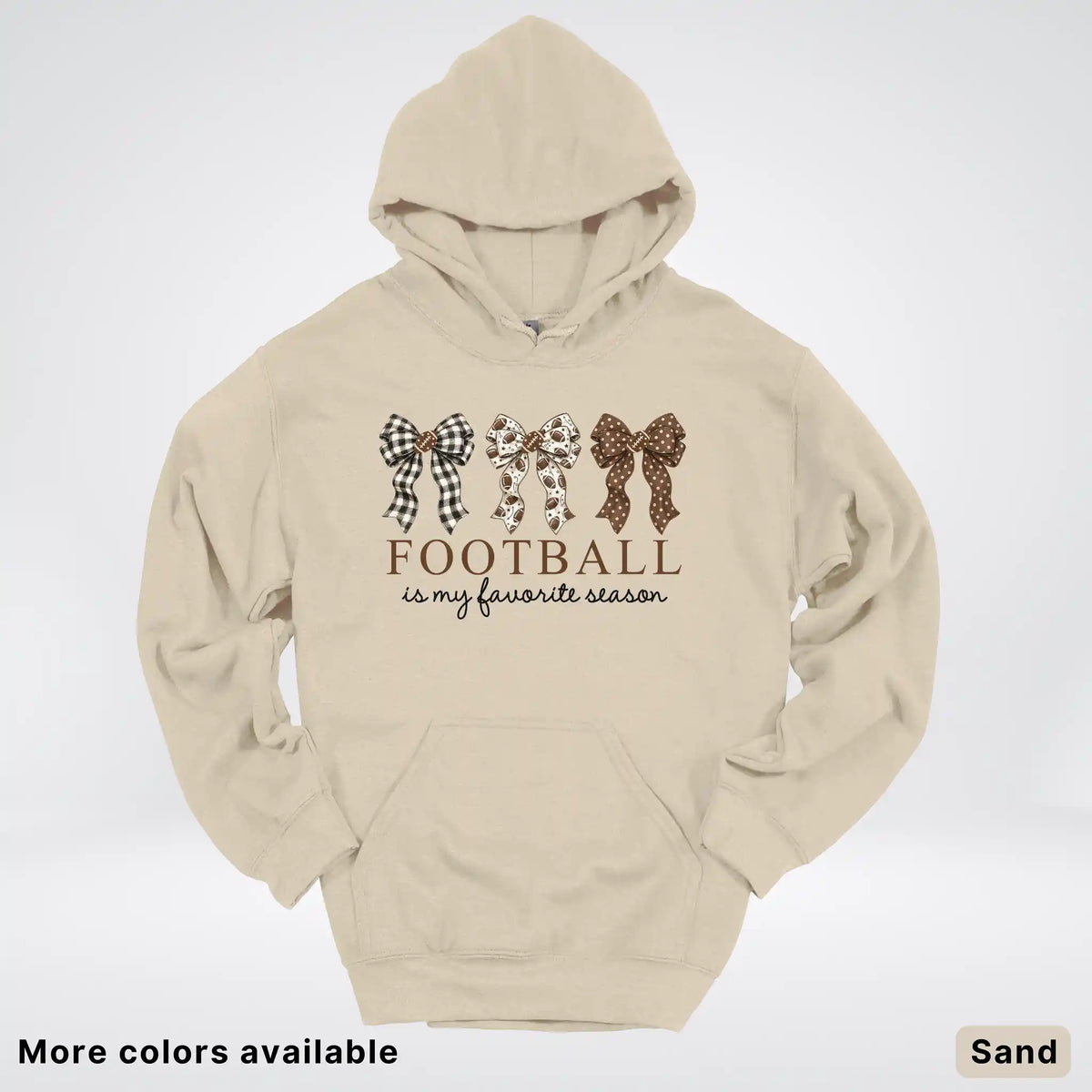 Football Is My Favorite Season – Game Day Bow - Hoodie