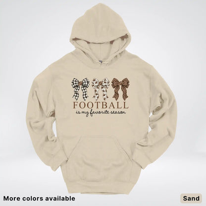 Football Is My Favorite Season – Game Day Bow - Hoodie