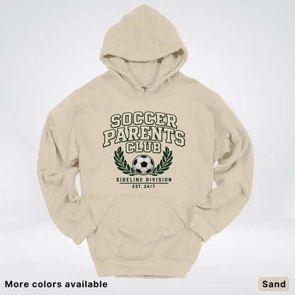 Soccer Parents Club Faux Embroidery Sideline Hoodie