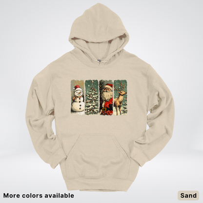 Classic Christmas Strip Art - Hoodie